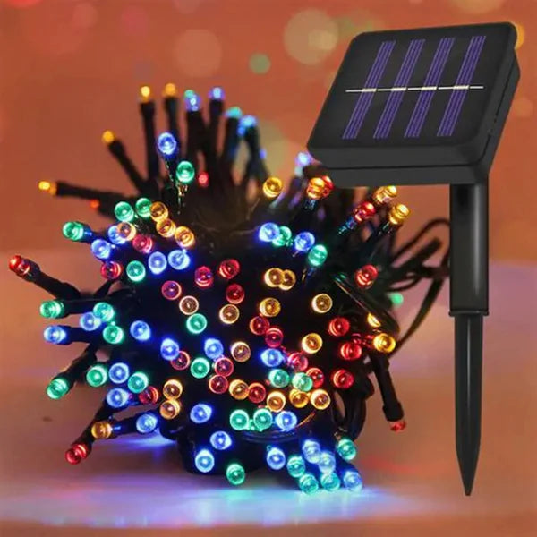 Luz LED Navideño con Panel Solar